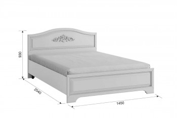 Белла Кровать 1.4 комфорт белый/джелато софт в Мотыгино - motygino.mebel54.com | фото