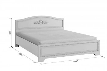 Белла Кровать 1.6 комфорт белый/джелато софт в Мотыгино - motygino.mebel54.com | фото