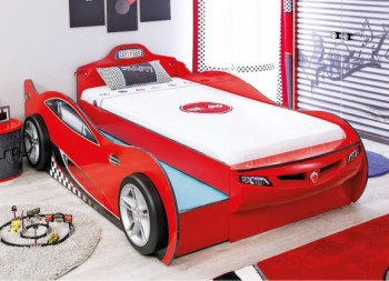 CARBED Кровать-машина Coupe с выдвижной кроватью Red 20.03.1306.00 в Мотыгино - motygino.mebel54.com | фото
