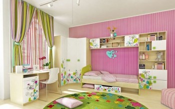 Детская комната Флёр (Белый/корпус Клен) в Мотыгино - motygino.mebel54.com | фото