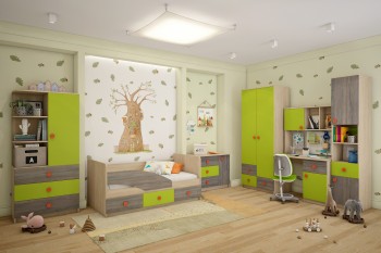 Детская комната Пуговка в Мотыгино - motygino.mebel54.com | фото