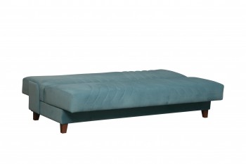 Диван-кровать "Бэлла" (велюр нео слейт/подушки микровелюр тропики) в Мотыгино - motygino.mebel54.com | фото