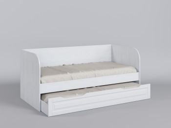 Диван-кровать Классика (Белый/корпус Выбеленное дерево) в Мотыгино - motygino.mebel54.com | фото