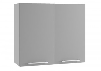 Гарда П 800 шкаф верхний (Белый Эмалит/корпус Серый) в Мотыгино - motygino.mebel54.com | фото