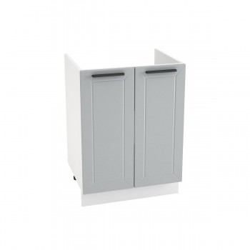 Шкаф нижний под мойку Глетчер 2 двери ШНМ-600 (корпус белый) в Мотыгино - motygino.mebel54.com | фото