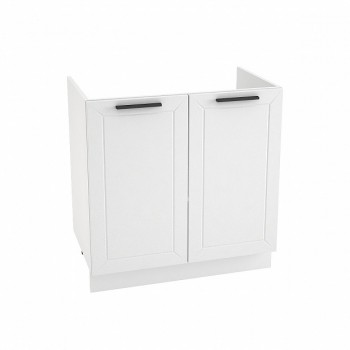 Шкаф нижний под мойку Глетчер 2 двери ШНМ-800 (корпус белый) в Мотыгино - motygino.mebel54.com | фото