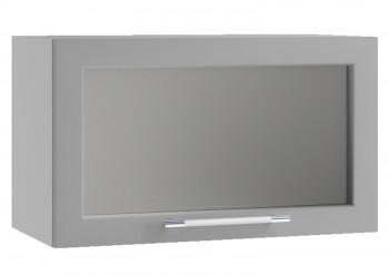 Гранд ПГС 600 Шкаф верхний горизонтальный со стеклом Белый в Мотыгино - motygino.mebel54.com | фото