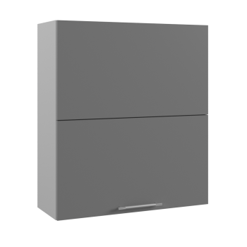 Капля ВПГПМ 800 Шкаф верхний высокий Blum Aventos HF (Лайм глянец/корпус Серый) в Мотыгино - motygino.mebel54.com | фото