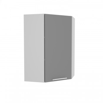 Капри ВПУ 600 шкаф верхний угловой высокий (Липа пепел/корпус Серый) в Мотыгино - motygino.mebel54.com | фото