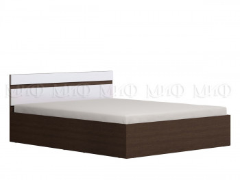 Ким кровать 1,4 (Венге/белый глянец) в Мотыгино - motygino.mebel54.com | фото