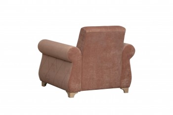 Кресло для отдыха "Порто" (велюр киви корица / микровельвет крем) в Мотыгино - motygino.mebel54.com | фото