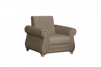 Кресло для отдыха "Порто" (велюр киви латте / микровельвет крем) в Мотыгино - motygino.mebel54.com | фото