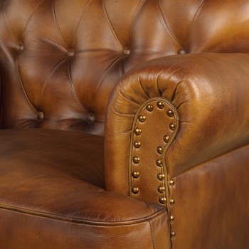 Кресло кожаное Чарльз в Мотыгино - motygino.mebel54.com | фото