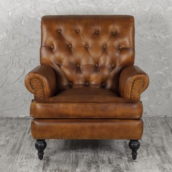 Кресло кожаное Чарльз в Мотыгино - motygino.mebel54.com | фото