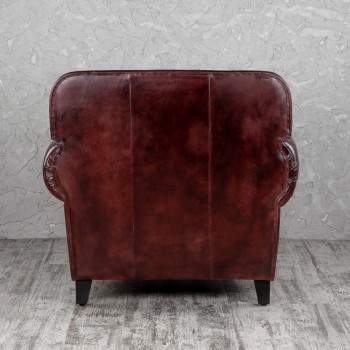 Кресло кожаное Элегант (Бордовый) в Мотыгино - motygino.mebel54.com | фото