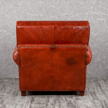 Кресло кожаное Лофт Аристократ (кожа буйвола) в Мотыгино - motygino.mebel54.com | фото
