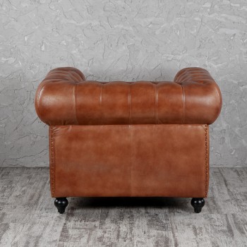 Кресло кожаное Лофт Честер (кожа) в Мотыгино - motygino.mebel54.com | фото
