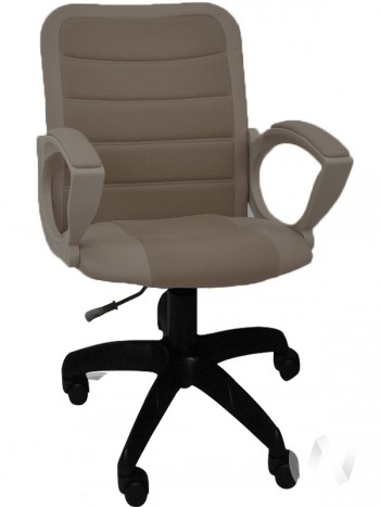 Кресло компьютерное Элегия М4 (черный/кожзам Атзек коричневый,нубук коричневый) в Мотыгино - motygino.mebel54.com | фото