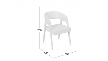 Кресло «Техас 1» (Белый матовый/Экокожа Белый №66) в Мотыгино - motygino.mebel54.com | фото