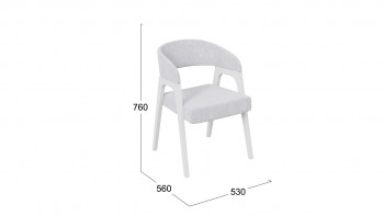 Кресло «Техас 1» (Белый матовый/Микровелюр Jercy Silver №210) в Мотыгино - motygino.mebel54.com | фото
