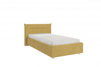 Кровать 0.9 Альба с основанием (Медовый велюр) в Мотыгино - motygino.mebel54.com | фото