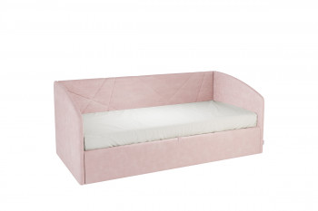 Кровать 0.9 Бест Софа (Нежно-розовый велюр) в Мотыгино - motygino.mebel54.com | фото