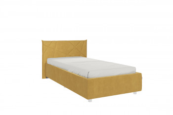 Кровать 0.9 Квест с основанием (Медовый велюр) в Мотыгино - motygino.mebel54.com | фото