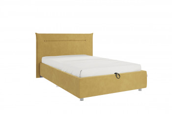 Кровать 1,2 Альба (Медовый велюр/под-мех) в Мотыгино - motygino.mebel54.com | фото