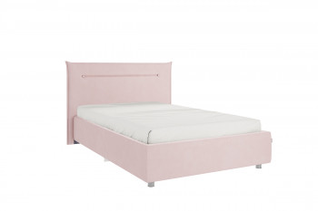 Кровать 1,2 Альба с основанием (Нежно-розовый велюр) в Мотыгино - motygino.mebel54.com | фото