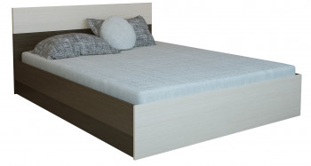 Кровать 1,2м Юнона с настилом (Венге / Дуб) в Мотыгино - motygino.mebel54.com | фото
