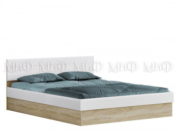 Кровать 1,4 спальня Фортуна (Дуб сонома/белый глянец) в Мотыгино - motygino.mebel54.com | фото