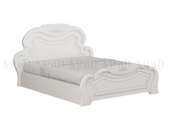 Кровать 1,4м Александрина (Белый/Белый глянец) в Мотыгино - motygino.mebel54.com | фото