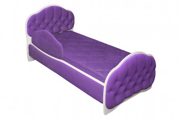 Кровать 160 Гармония 32 Фиолетовый (мягкий бортик) в Мотыгино - motygino.mebel54.com | фото