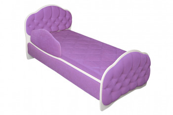 Кровать 160 Гармония 67 Светло-фиолетовый (мягкий бортик) в Мотыгино - motygino.mebel54.com | фото