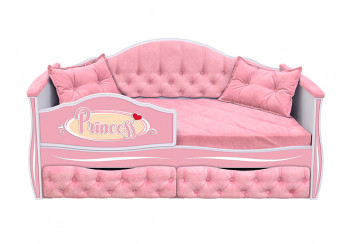 Кровать 160 серии Иллюзия 2 ящика 15 Бледно-розовый (подушки) в Мотыгино - motygino.mebel54.com | фото