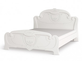 Кровать 1,6м Мария (Белый глянец) в Мотыгино - motygino.mebel54.com | фото