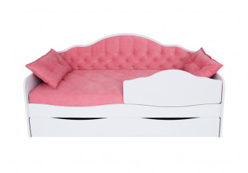 Кровать 170 серии Иллюзия Лайт 1 ящик 89 Розовый (подушки) в Мотыгино - motygino.mebel54.com | фото