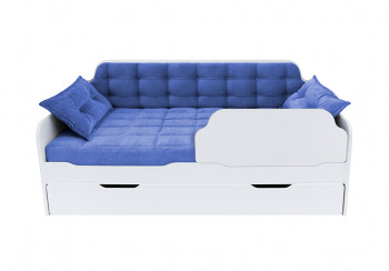Кровать 170 серии Спорт Лайт 1 ящик 85 Синий (подушки) в Мотыгино - motygino.mebel54.com | фото