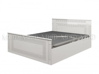 Кровать Афина-1 1,4 м (Белый/Белый глянец) в Мотыгино - motygino.mebel54.com | фото