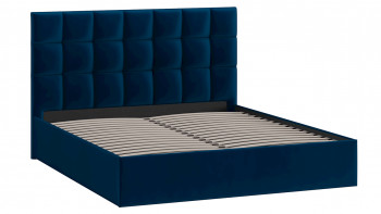 Кровать без ПМ «Эмбер» Велюр Confetti/Blue в Мотыгино - motygino.mebel54.com | фото