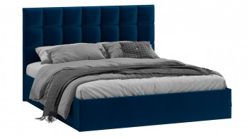 Кровать без ПМ «Эмбер» Велюр Confetti/Blue в Мотыгино - motygino.mebel54.com | фото