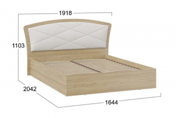 Кровать без ПМ «Сэнди» Тип 1 (без подъемного механизма) в Мотыгино - motygino.mebel54.com | фото