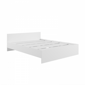 Кровать без ящ. М1400 Мадера Белый в Мотыгино - motygino.mebel54.com | фото