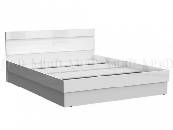 Кровать Челси 1400 (Белый/Белый глянец) в Мотыгино - motygino.mebel54.com | фото
