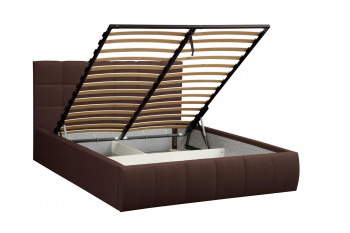 Кровать "Диана" ш. 1600 (Н=1010мм) (жаккард шоколад) в Мотыгино - motygino.mebel54.com | фото