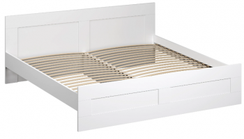 Кровать двухспальная Сириус 1800мм белый в Мотыгино - motygino.mebel54.com | фото