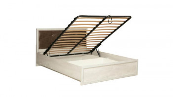 Кровать двуспальная Сохо(бетон пайн белый/под-мех/1644) в Мотыгино - motygino.mebel54.com | фото