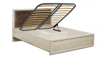 Кровать двуспальная Сохо(бетон пайн белый/под-мех/1644) в Мотыгино - motygino.mebel54.com | фото