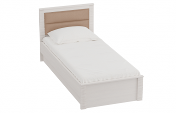 Кровать Элана 900 с основанием Бодега белая в Мотыгино - motygino.mebel54.com | фото