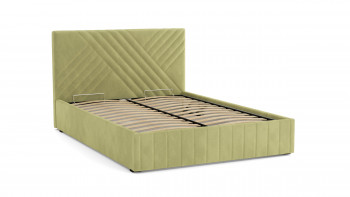 Кровать Гамма ш. 1400 (без основания для хранения) (велюр тенерифе нефрит) в Мотыгино - motygino.mebel54.com | фото